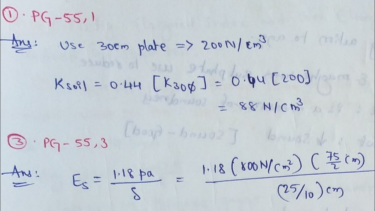 Plate load test calculation | Boussinesq empirical calculation