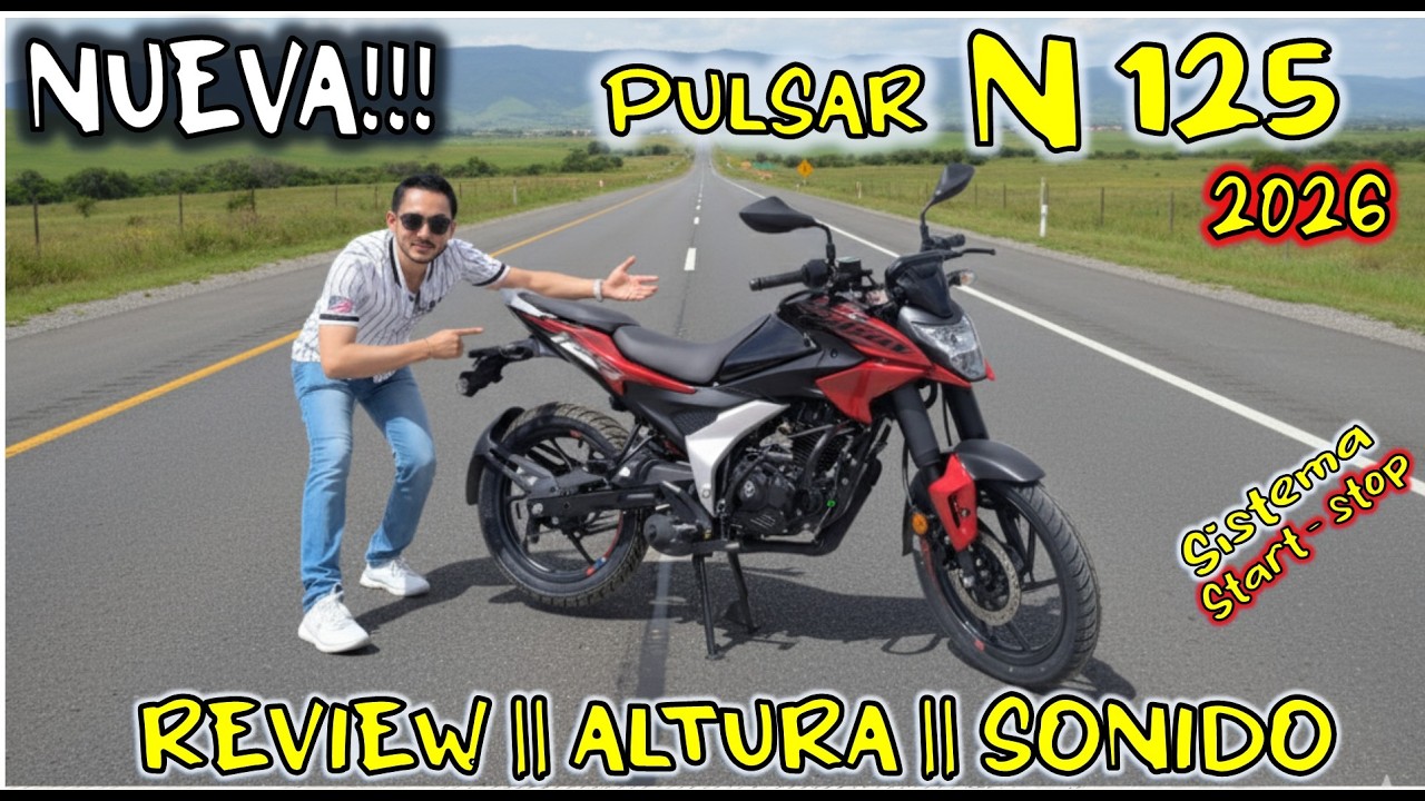 Nueva Pulsar N125 2026 La moto que lo tiene todo y te llevara a un paso más delante!!