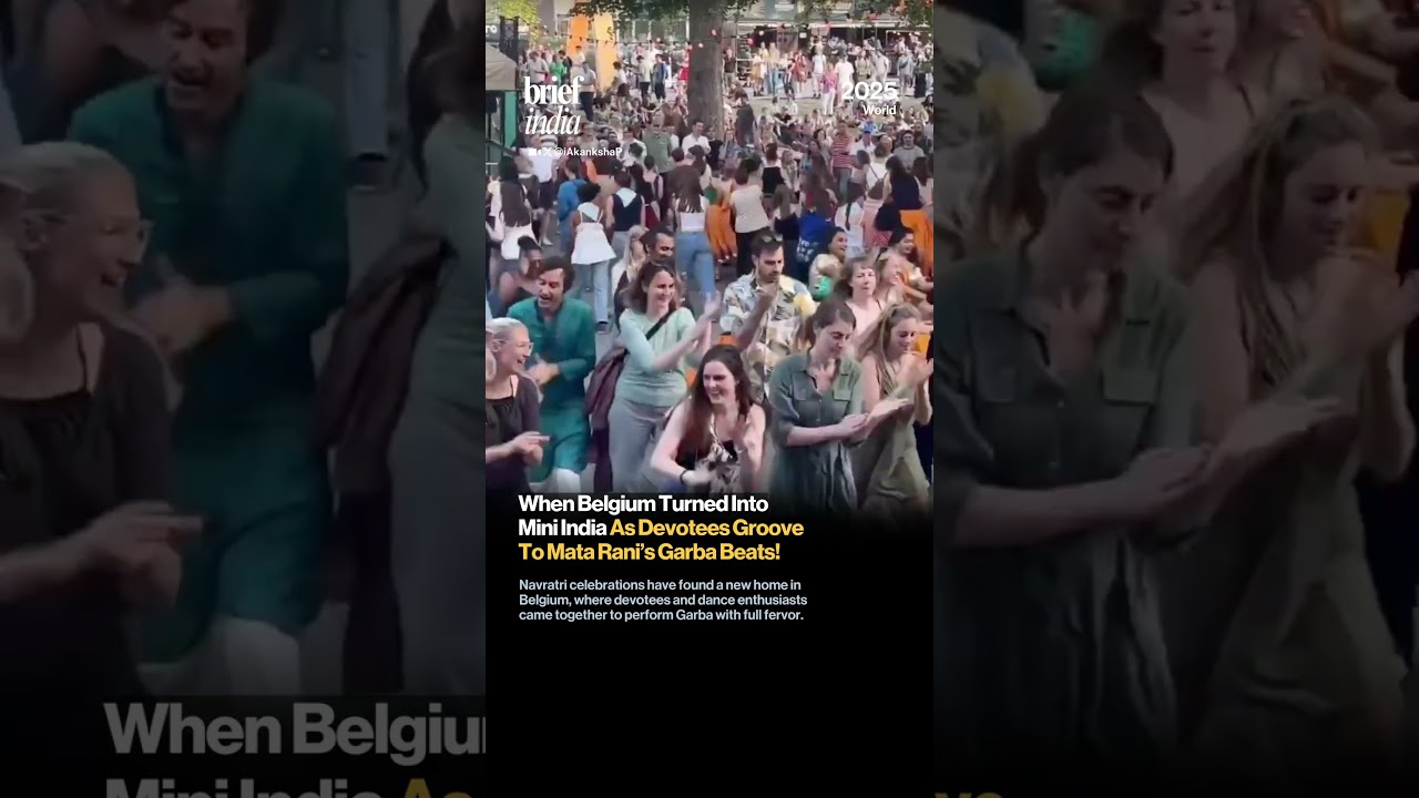 Devotion Beyond Borders: Belgium Dances to Navratri Beats!