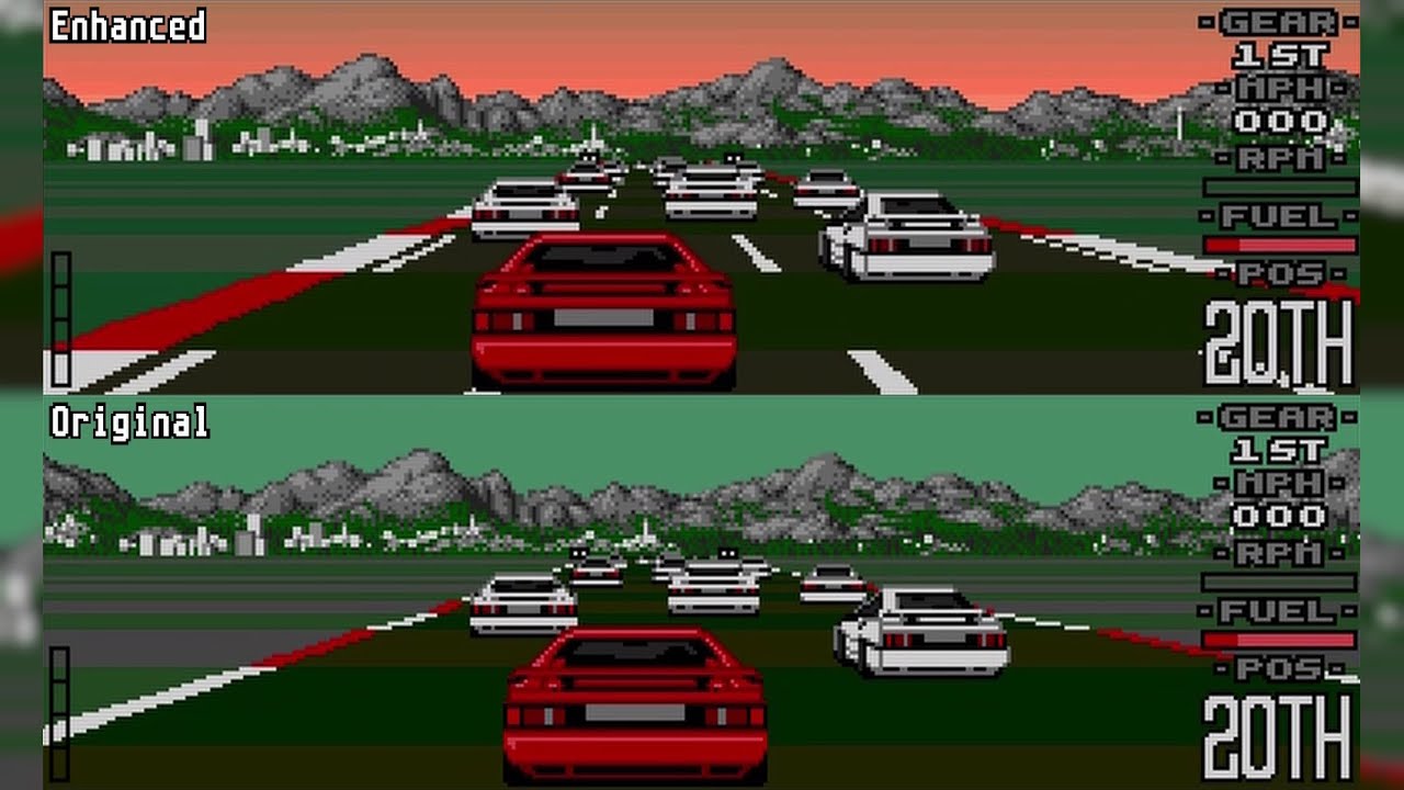 Atari ST Lotus Turbo Challenge vs Lotus STE (Side-by-Side)