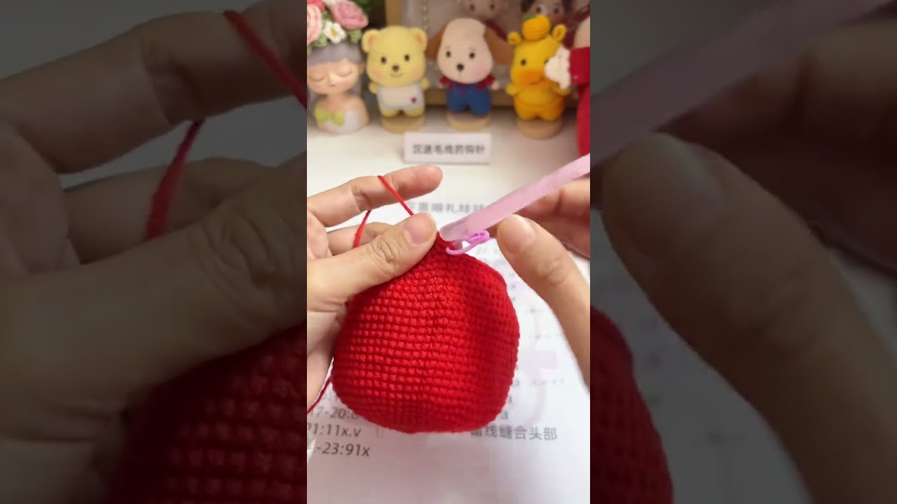 A nanny-level tutorial on crocheting happy dolls#Zero-basis teaching of hand weaving#diy b