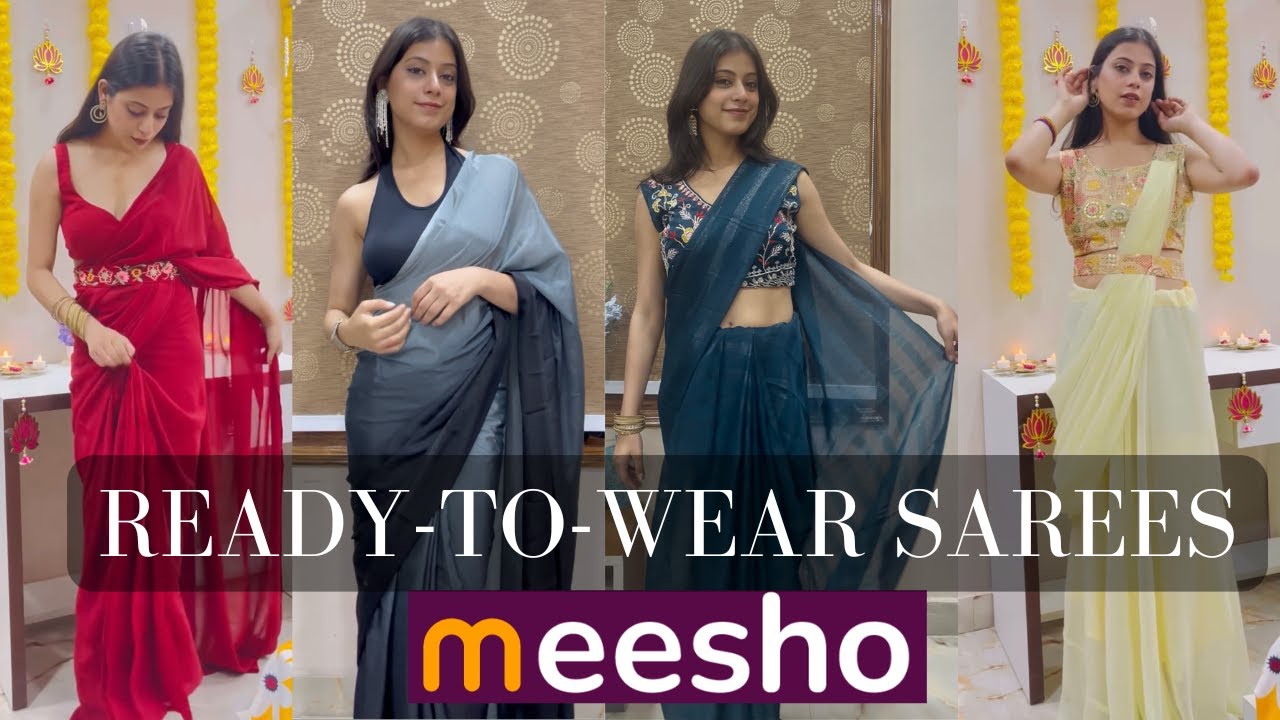 "Meesho Ready to Wear Sarees Haul ✨ |  Budget Saree Haul!" | Stylish, Easy & Budget-Friendly Looks!"
