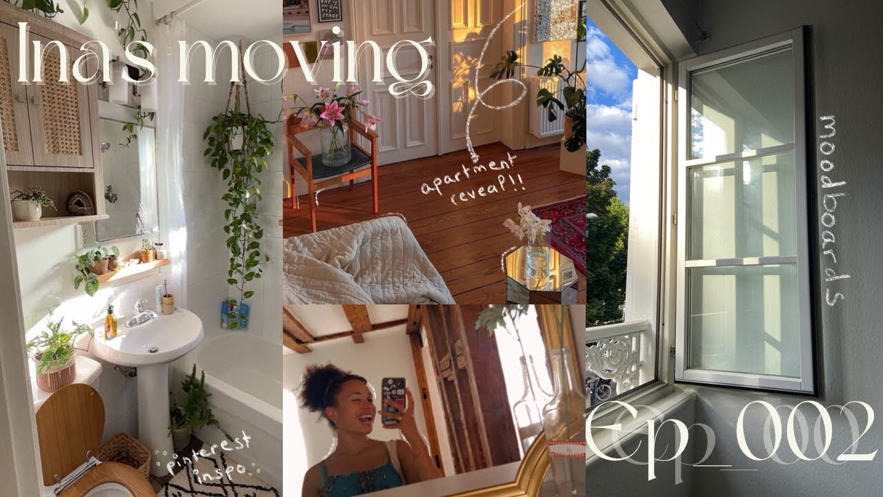 APPARTEMENT REVEAL, APPARTEMENT ÉTUDIANT à STRASBOURG ✨ HAUL déco, MOODBOARDS - Ina’s moving Ep2💌🪴