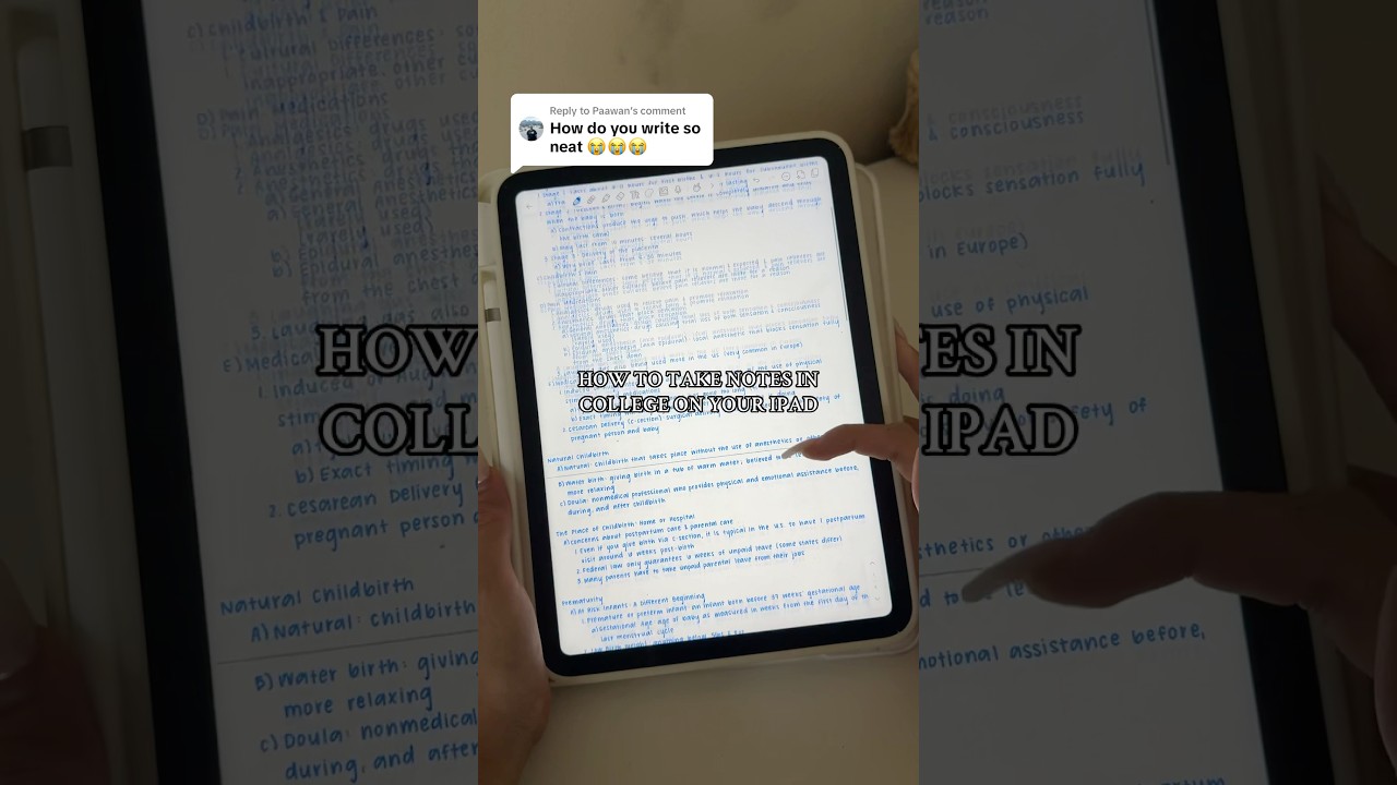 как делать заметки на iPad в колледже (от студента второго курса Vandy)!! #заметки #учеба #какдел...