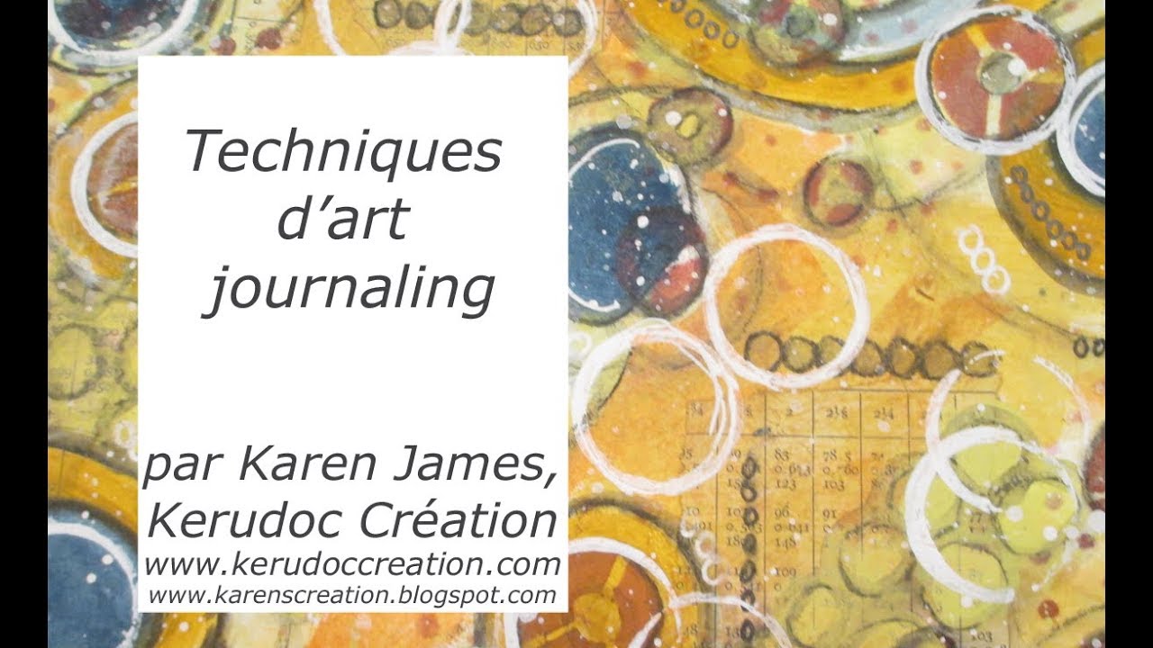Art journaling techniques avec des peintures