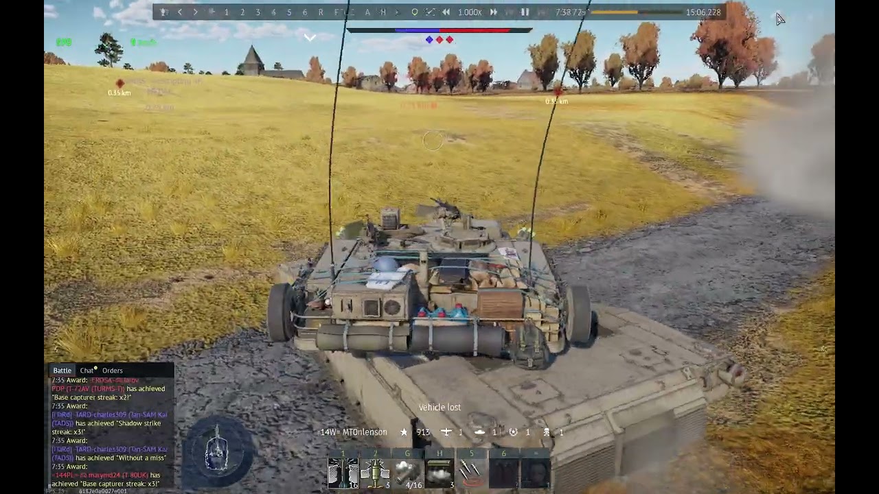 I one tapped a BMPT-72 using the M1A1 HC. (senrai)