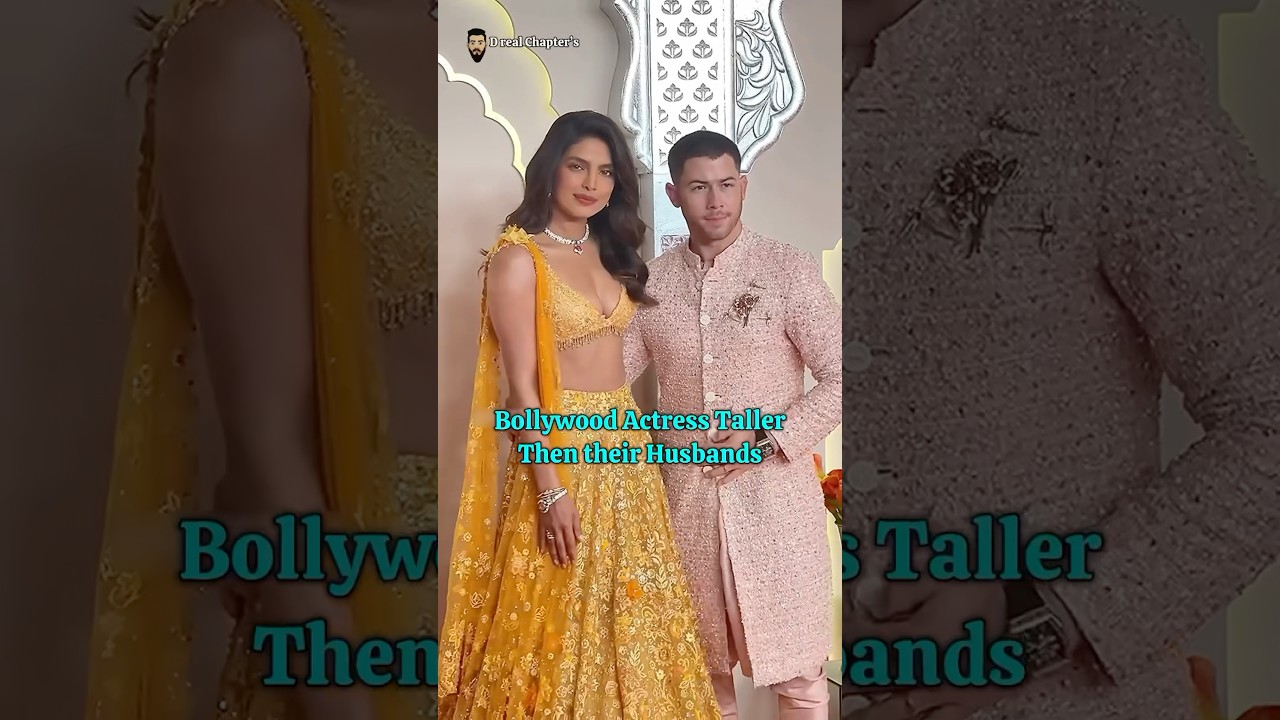 Bollywood Actress Who Look Taller Than Their Husbands #bollywood #deepikapadukone #priyankachopra