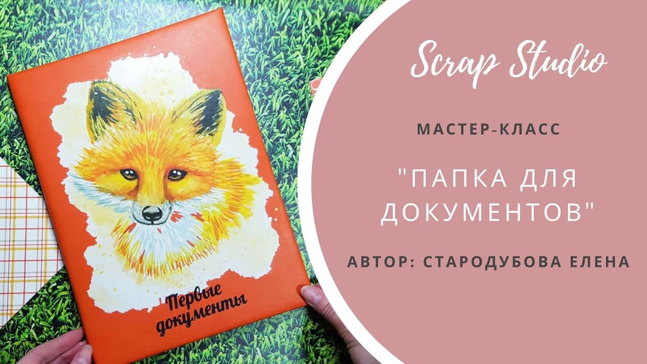 Мастер - класс/папка для детских документов/скрапбукинг/картонаж/школа скрапбукинга