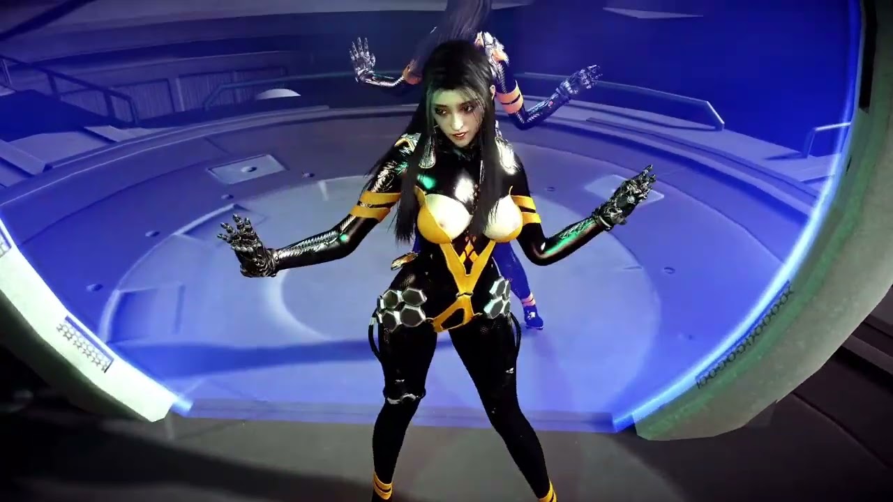 sexy asian tachy in tight crotchless bodysuit sexy dancing  n*de 