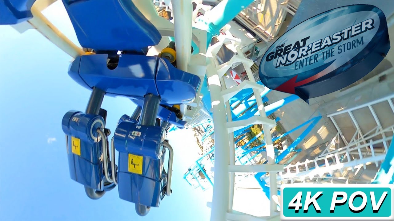 Great Nor'Easter (4K Back Seat POV)- Morey's PIers, Wildwood, NJ