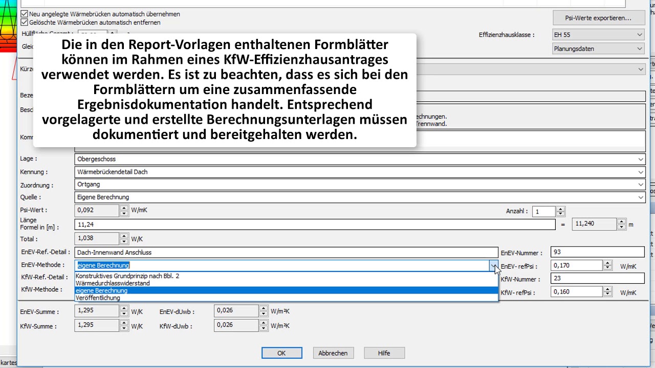 ZUB Argos (Version 2018): W&auml;rmebr&uuml;ckenverwaltung KfW und EnEV