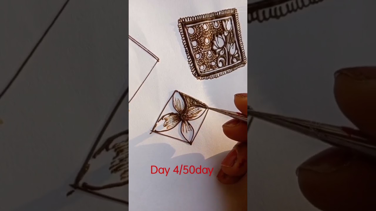 #mehndi #mehndidesign #hennadesign #henna #challenge #dailivlog #design