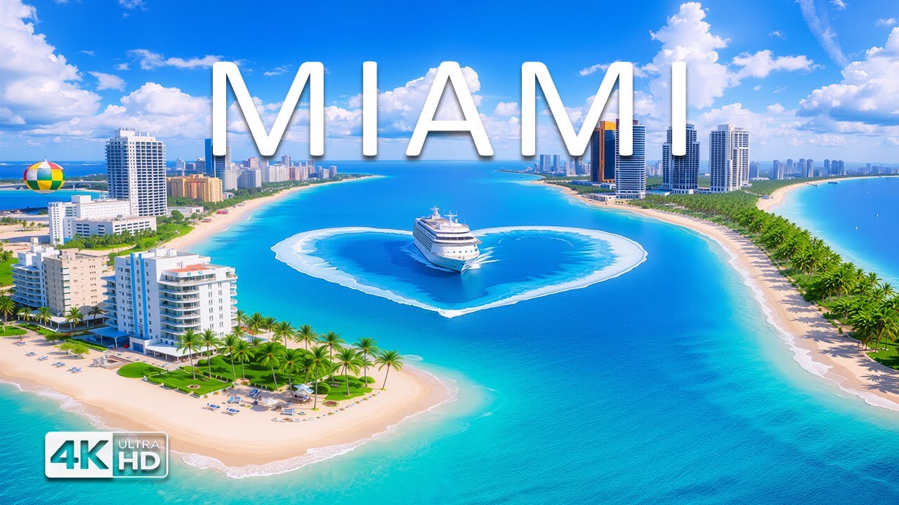 Miami Drone 4K Footage  Tropical Shores, Turquoise Waters & Iconic City Vibes
