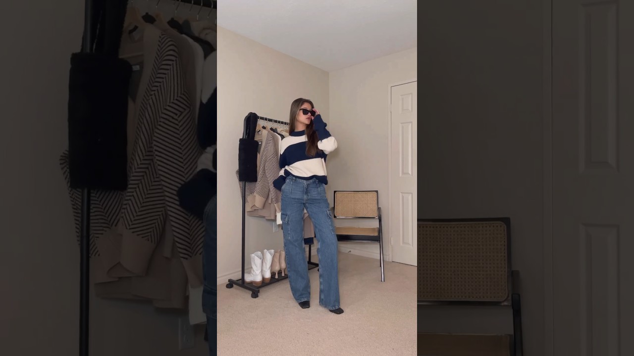 3 Ways to style Cargo Jeans 👖💯 #jeans #style #shorts