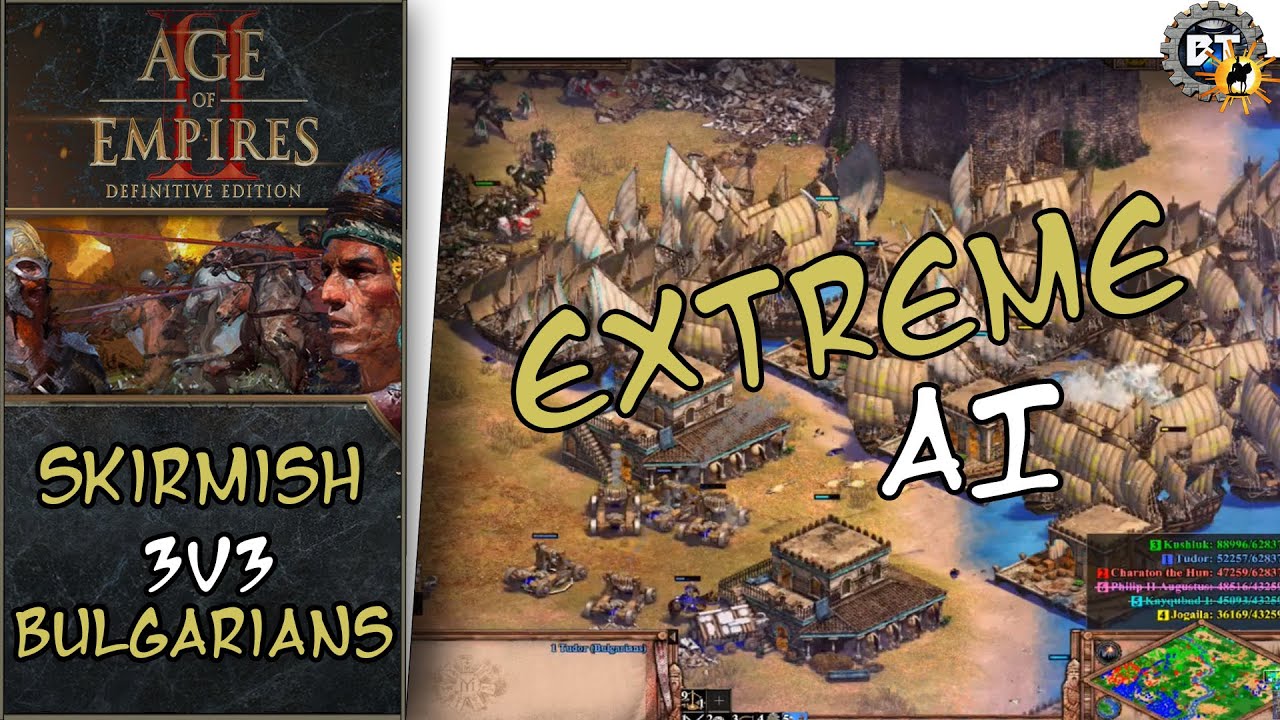 Age of Empires II: DE | Skirmish - Bulgarians 3v3 [Extreme AI]