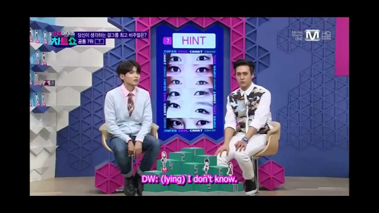 [ENG SUB] 140307 Super Idol Chart Show - Best Visual Queen Chart #7 Son Naeun Apink