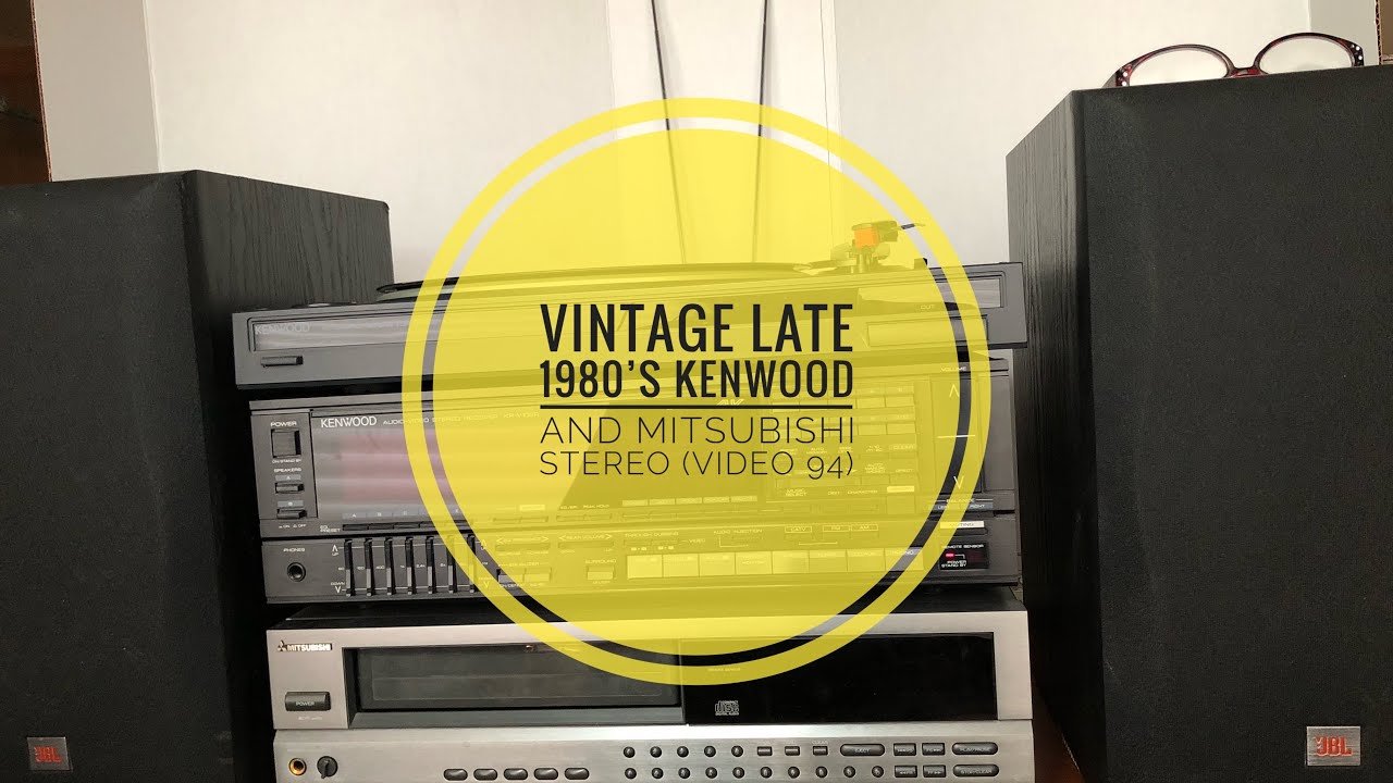 Vintage Mitsubishi Stereo System From the Late 1980's