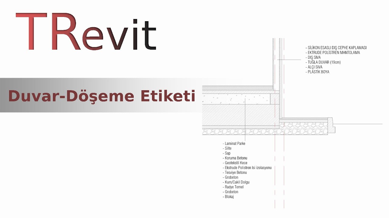 Revit etiket familysi oluşturma - Nasıl Duvar/Döşeme katman etiketi oluşturabilirim?