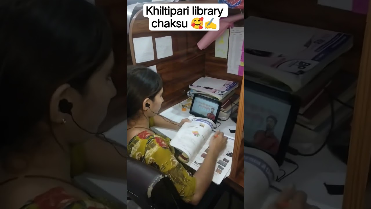 study in library ✍️✍️