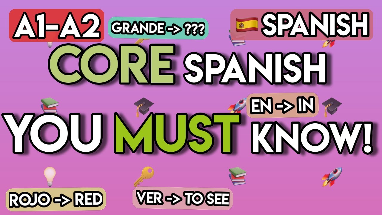 Spanish Foundations: 100+ Core Verbs, Adjectives & Prepositions | Spanish for Beginners (A1-A2)