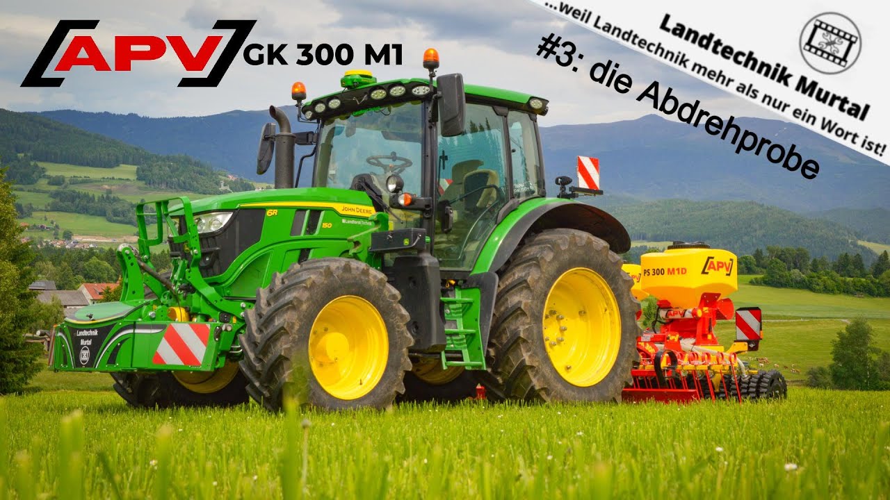 Abdrehprobe bei der Grünlandkombi: APV GK 300 M1 | Landtechnik Murtal