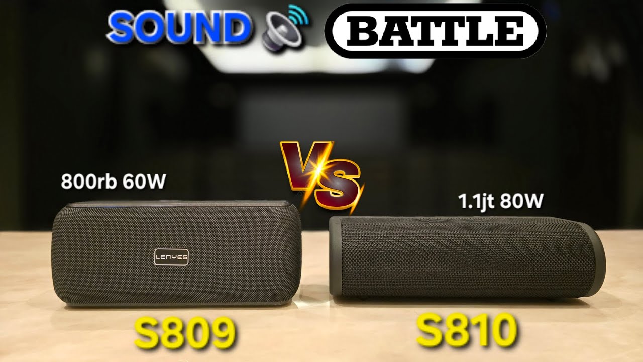 Lenyes S809 Vs Lenyes S810 | Sound Battle 8 Lagu | Wajib Headset | Bluetooth Speaker 🔊
