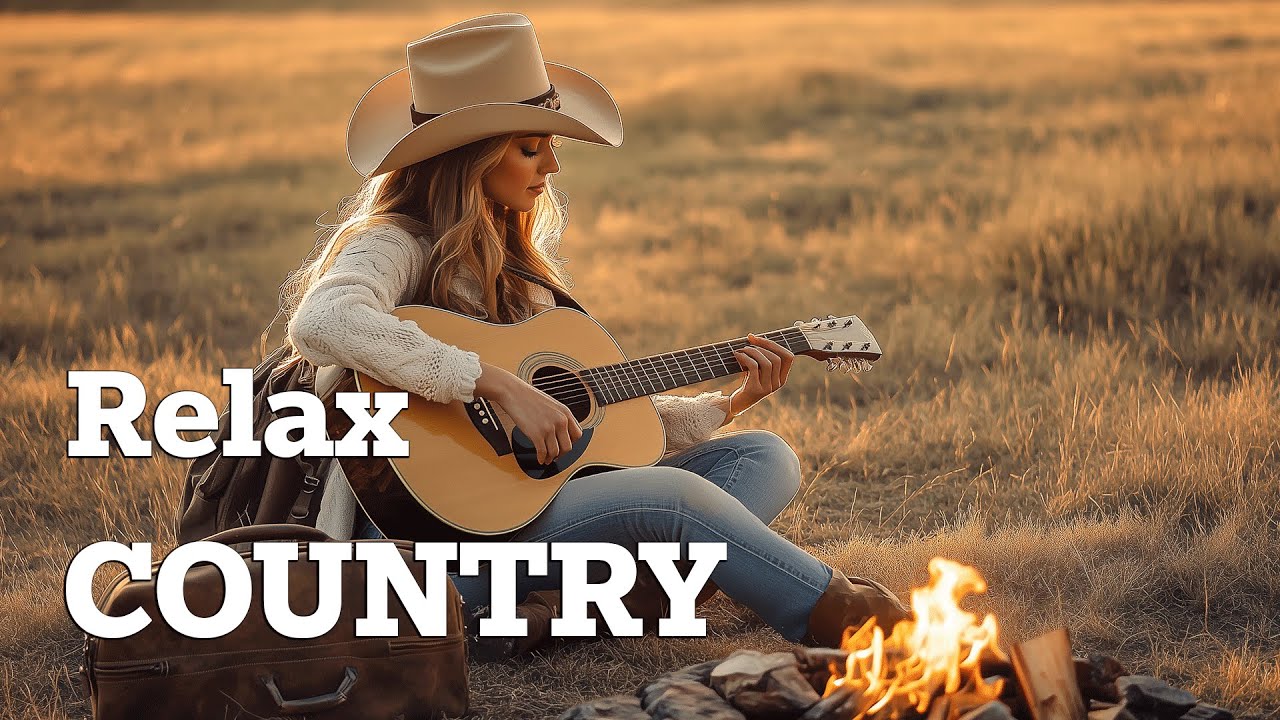 🔥 Country Relax 35 | Midnight Campfire Glow – Relaxing Country Acoustic Guitar at Night