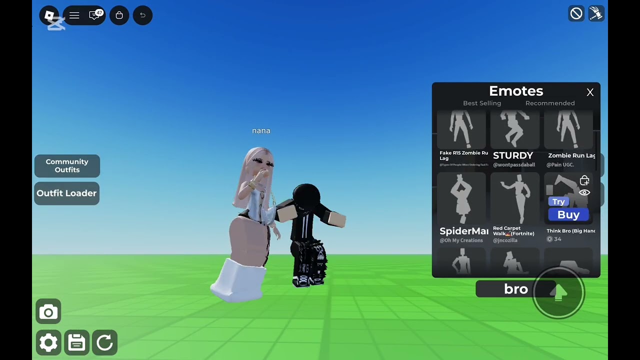 Bailecitos en roblox