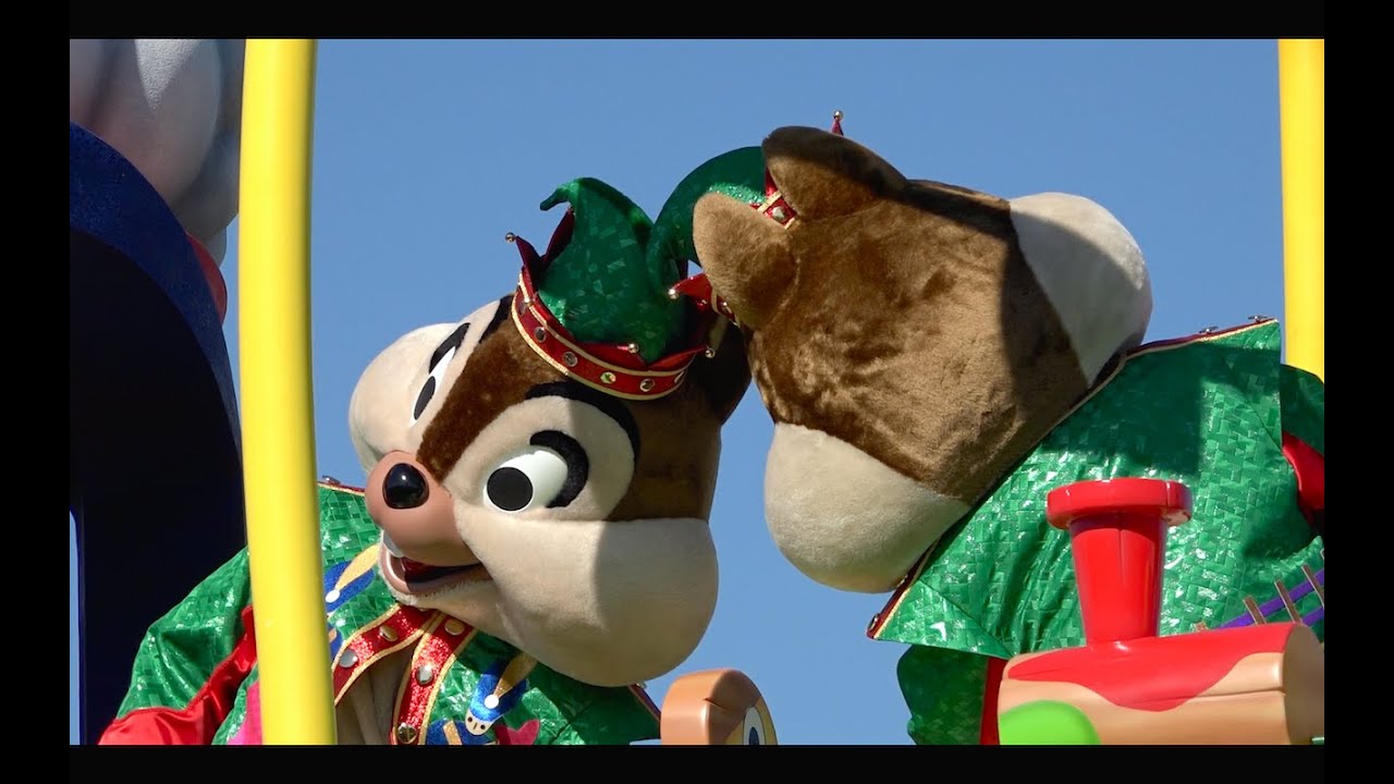 【チップとデール】サンタヴィレッジ・パレード2014（11月16日 TDL）