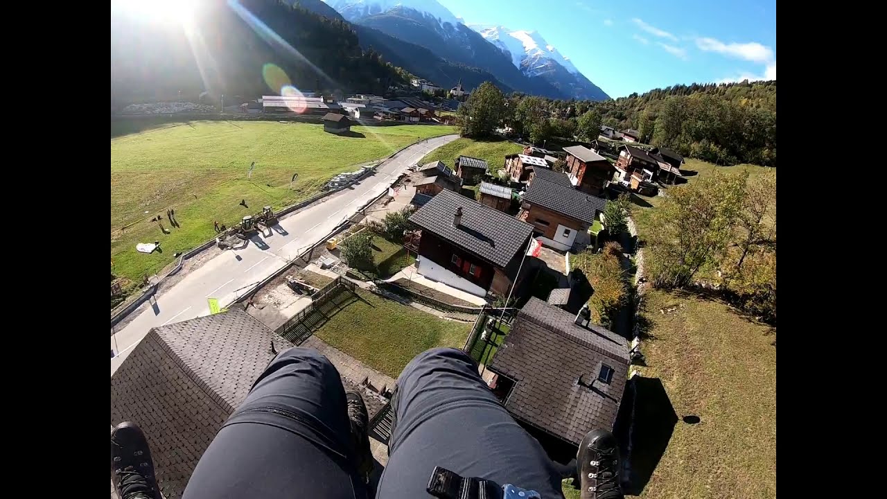 Paragliding (Gleitschirmfliegen) Fiesch Oberwallis