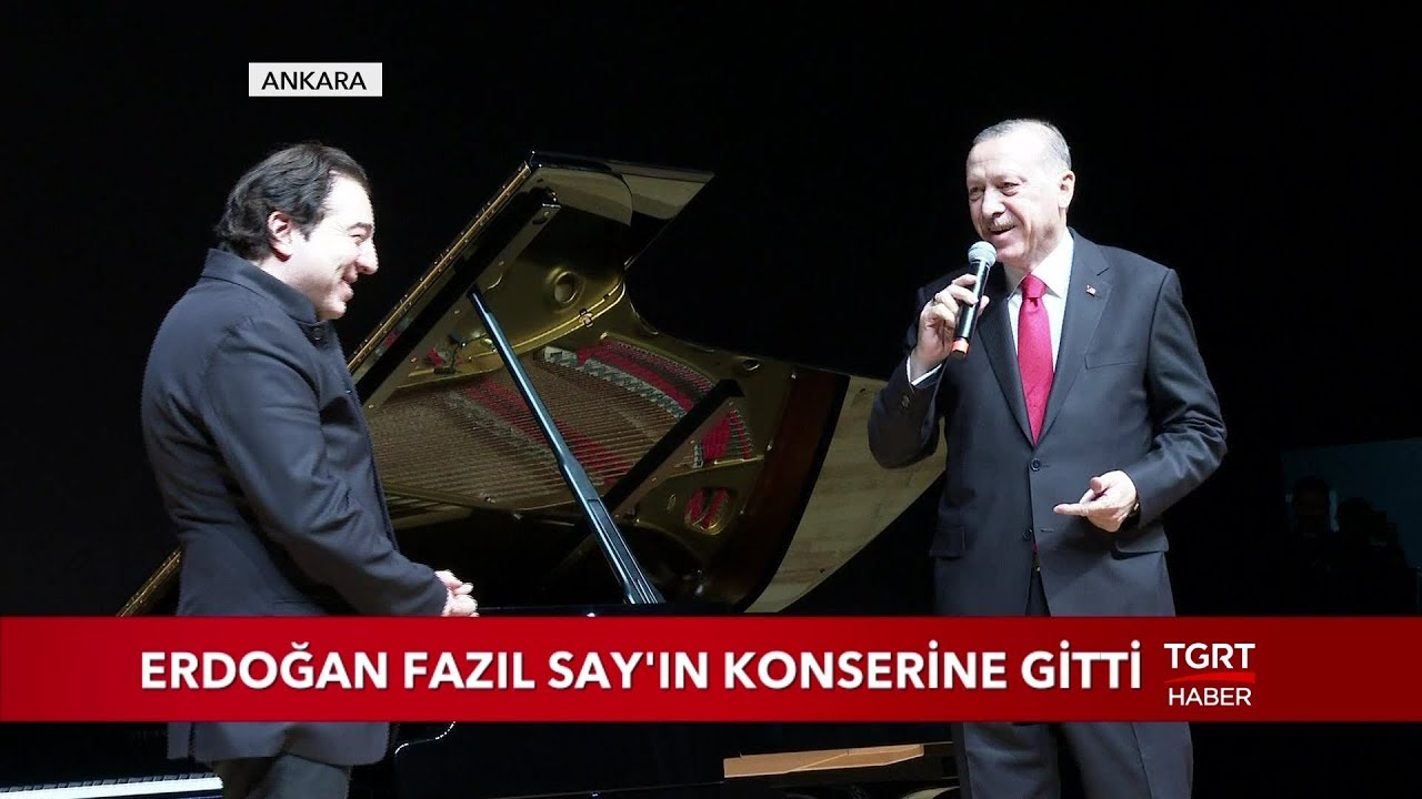 Cumhurbaşkanı Erdoğan Fazıl Say'ın Konserine Gitti