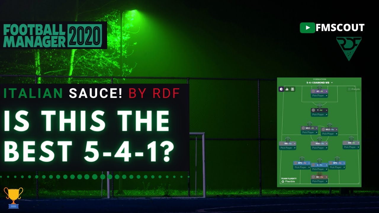 WOW!!! A 5-4-1 Regista + Trequartista Special! | Italian Sauce by RDF | BEST FM20 Tacics