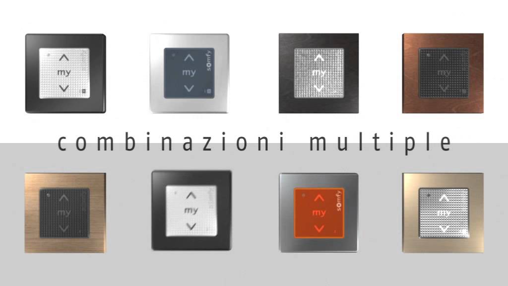 Smoove di Somfy Telecomando a sfioramento da muro per comando di tapparelle, luci, automazioni varie