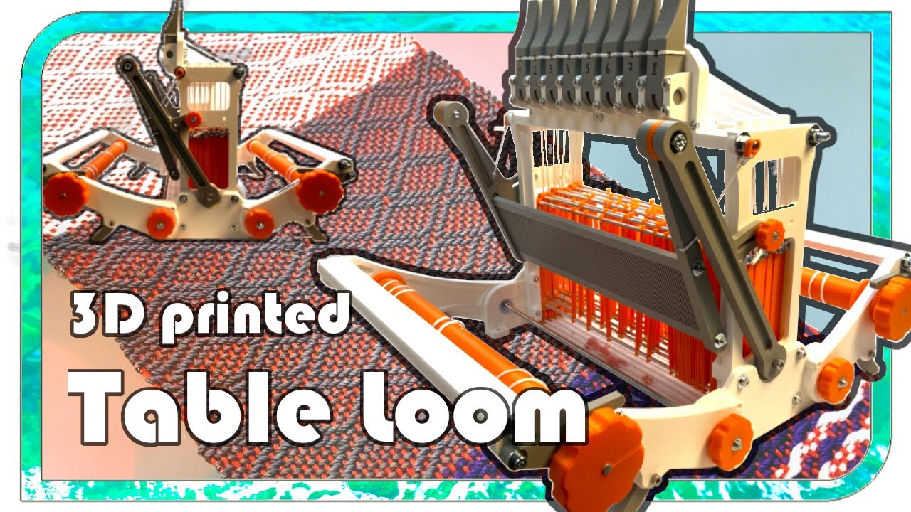 Part 1: 3D printed Table Loom with 8 Shafts