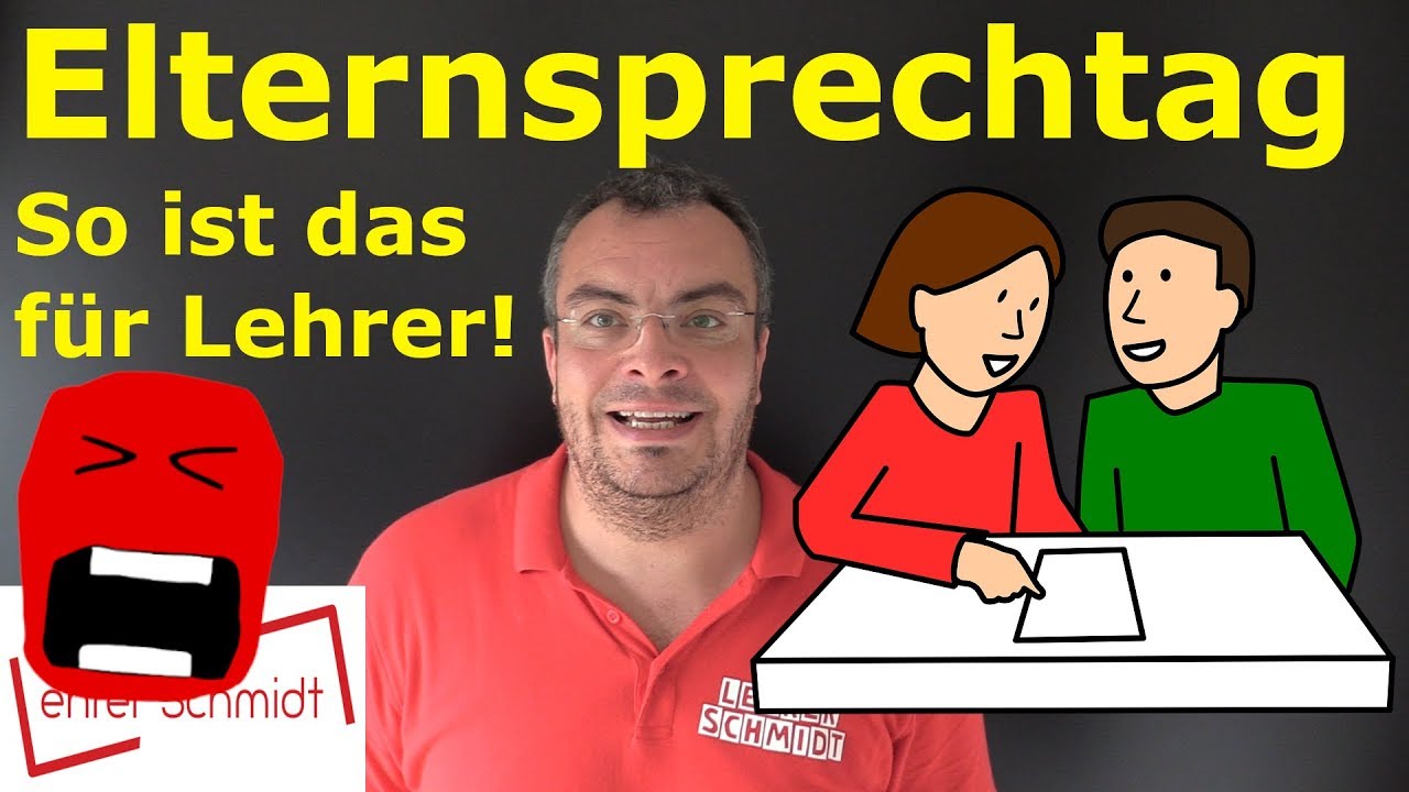 Elternsprechtag -  Komm, wir machen einen Deal! (So ist das für Lehrer) | Lehrerschmidt