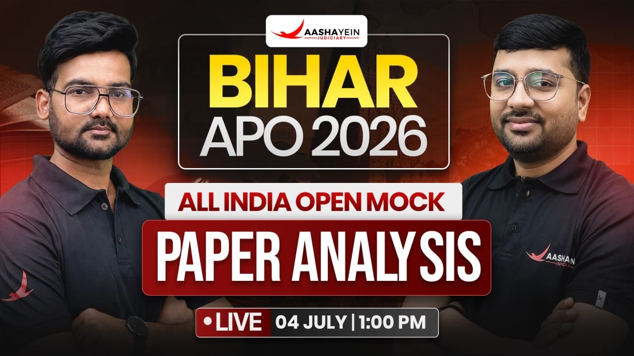 Bihar APO Exam 2026: All India Open Mock ✍️ | Complete Paper Analysis | By Aashayein Judiciary