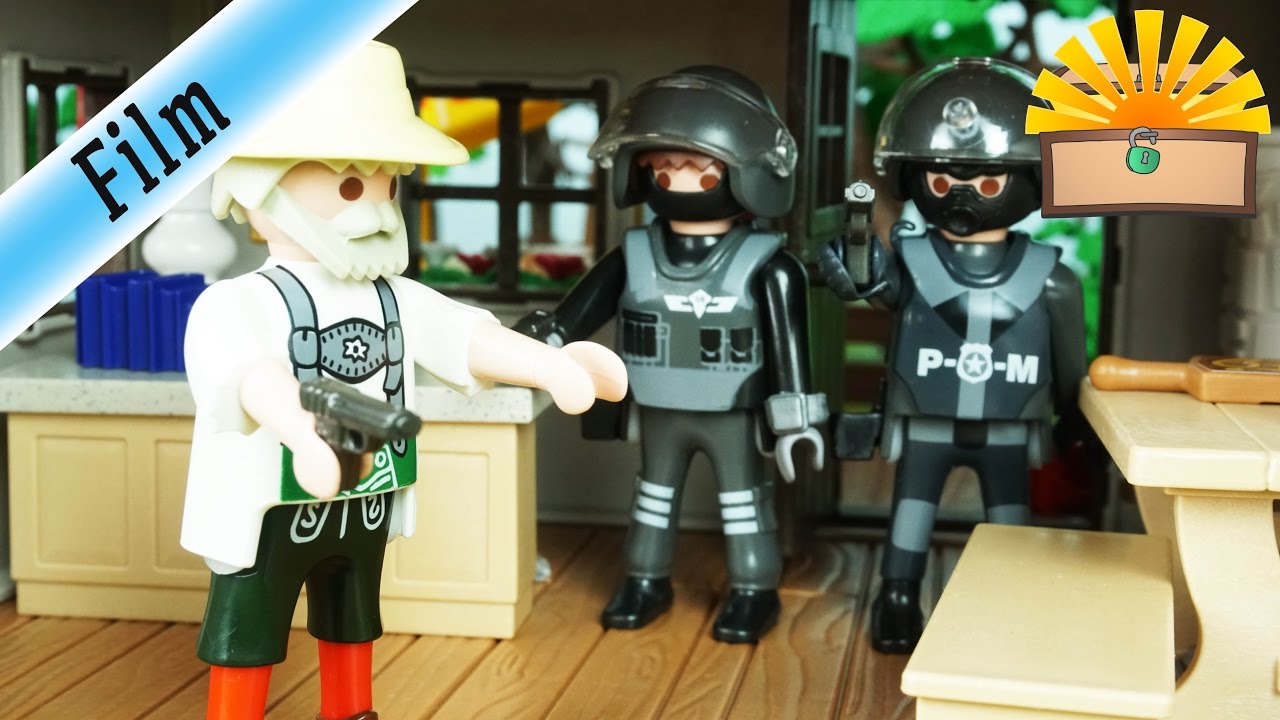 SCHÜSSE & VERLETZTE auf ALMHÜTTE - SEK EINSATZ - Playmobil FIlm deutsch