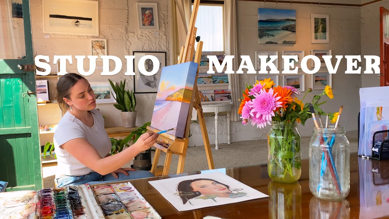 STUDIO MAKEOVER ✩ Opening my own Art Gallery at 20yrs old
