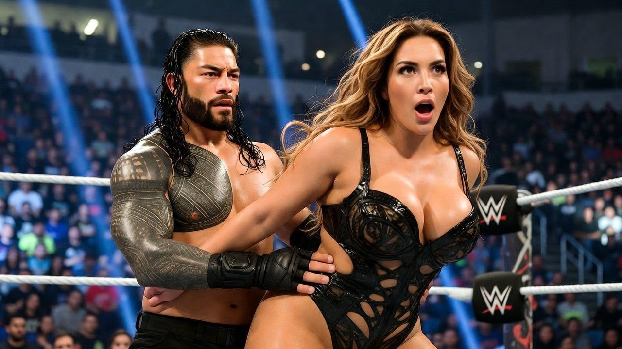 ROMAN REIGNS VS AJ LEE KHAN 