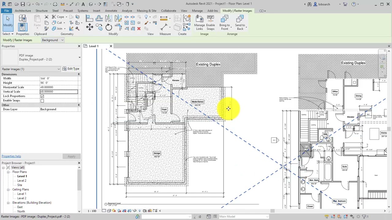 Импорт PDF из Revit и размещение в окне просмотра | Как вставить и масштабировать PDF в Revit