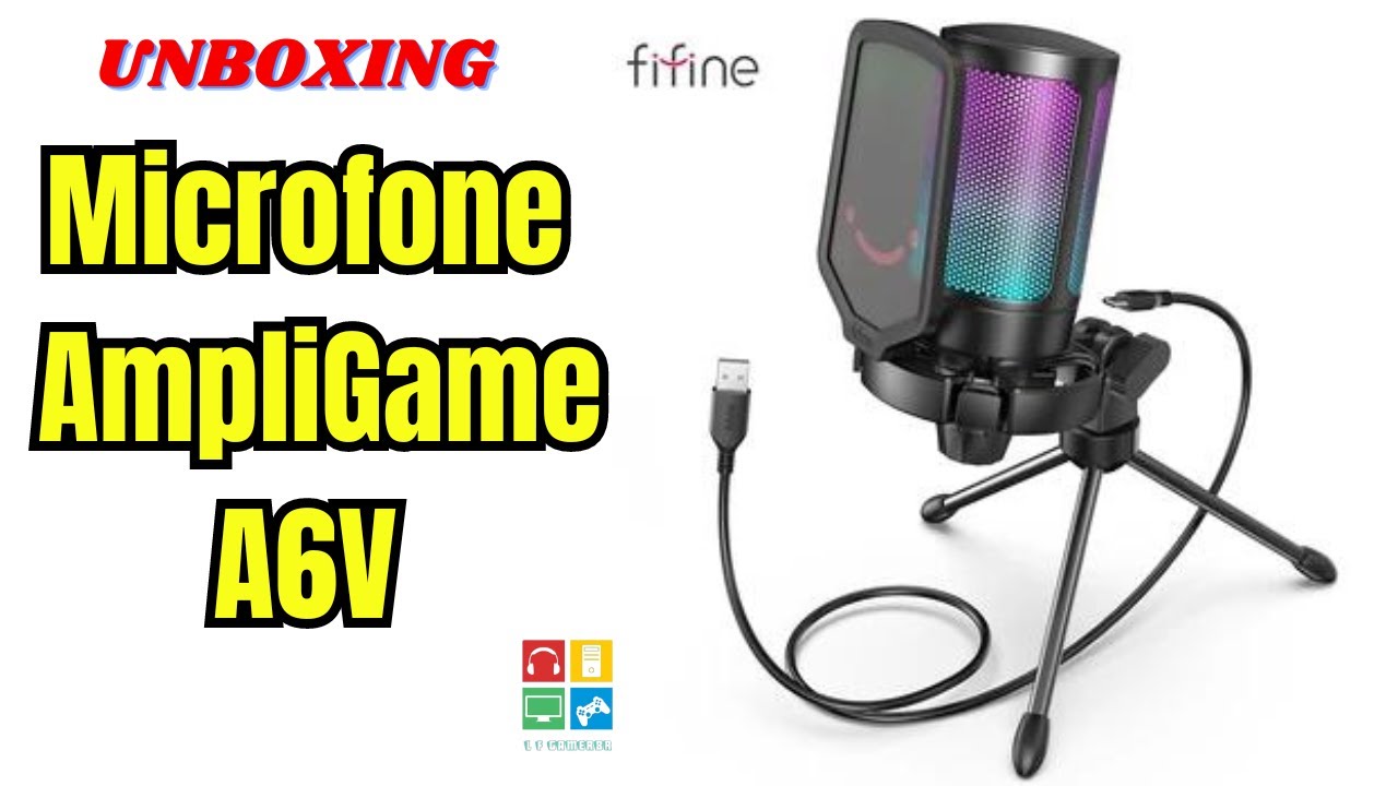 Microfone FIFINE Ampligame A6V  melhor custo benefício do Aliexpress - Unboxing