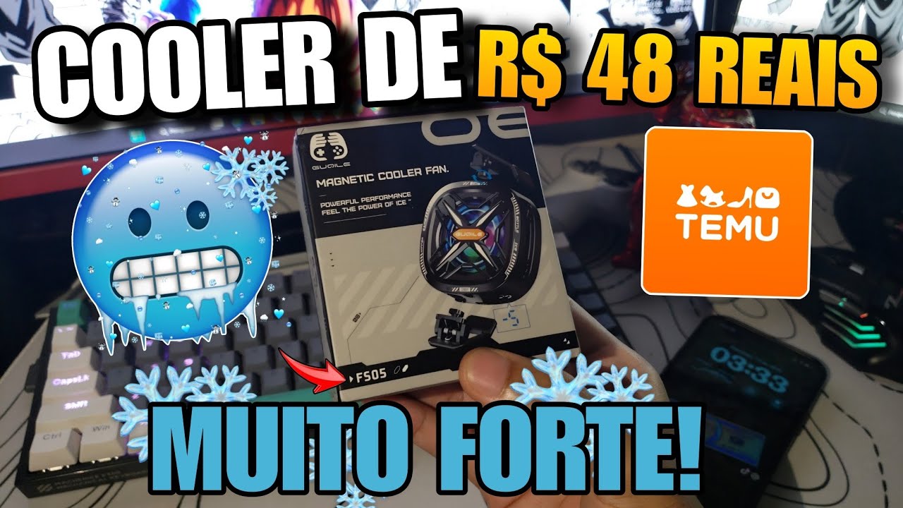 O MELHOR COOLER GAMER DA TEMU! (FS05 GUQILE) VALE CADA CENTAVO! ❄️