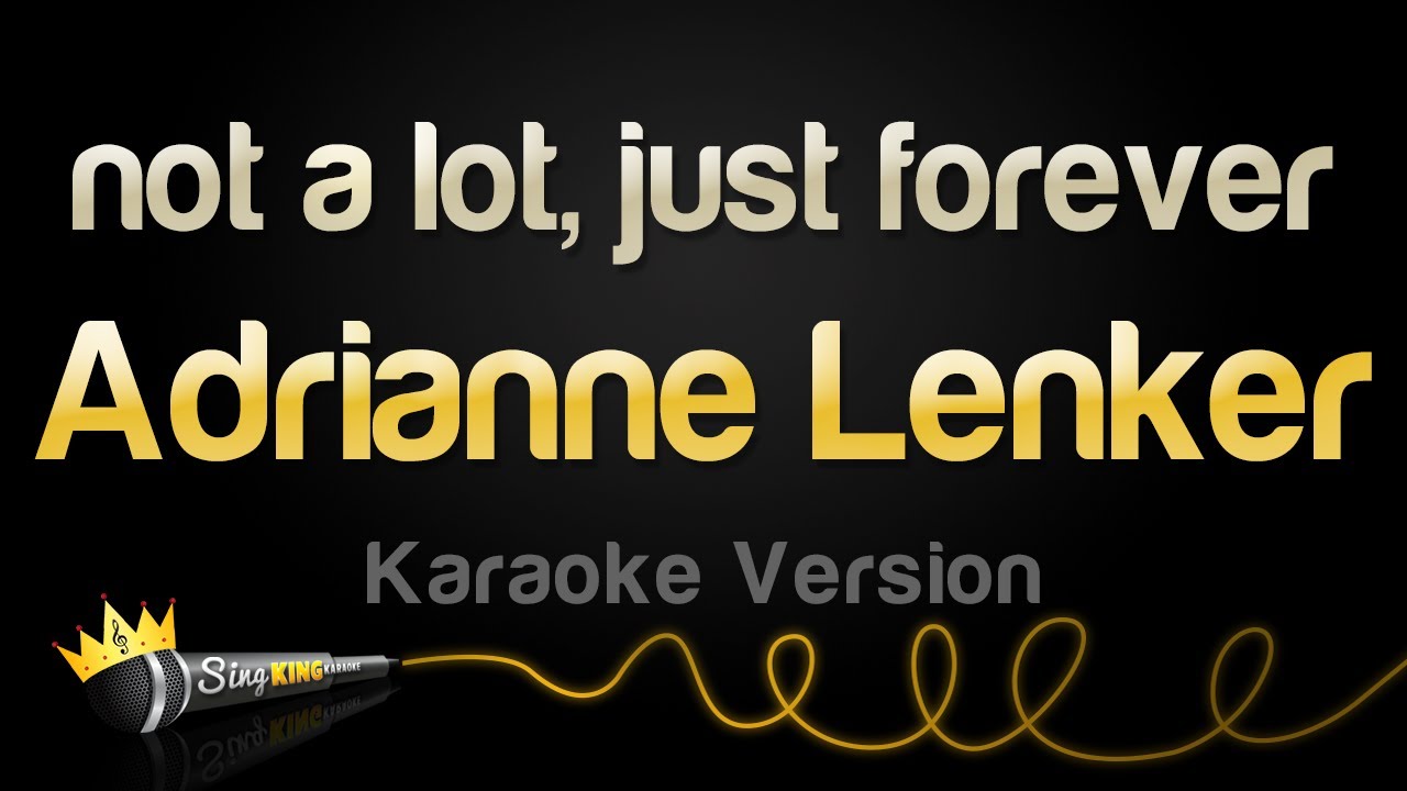 Adrianne Lenker - not a lot, just forever (Karaoke Version)