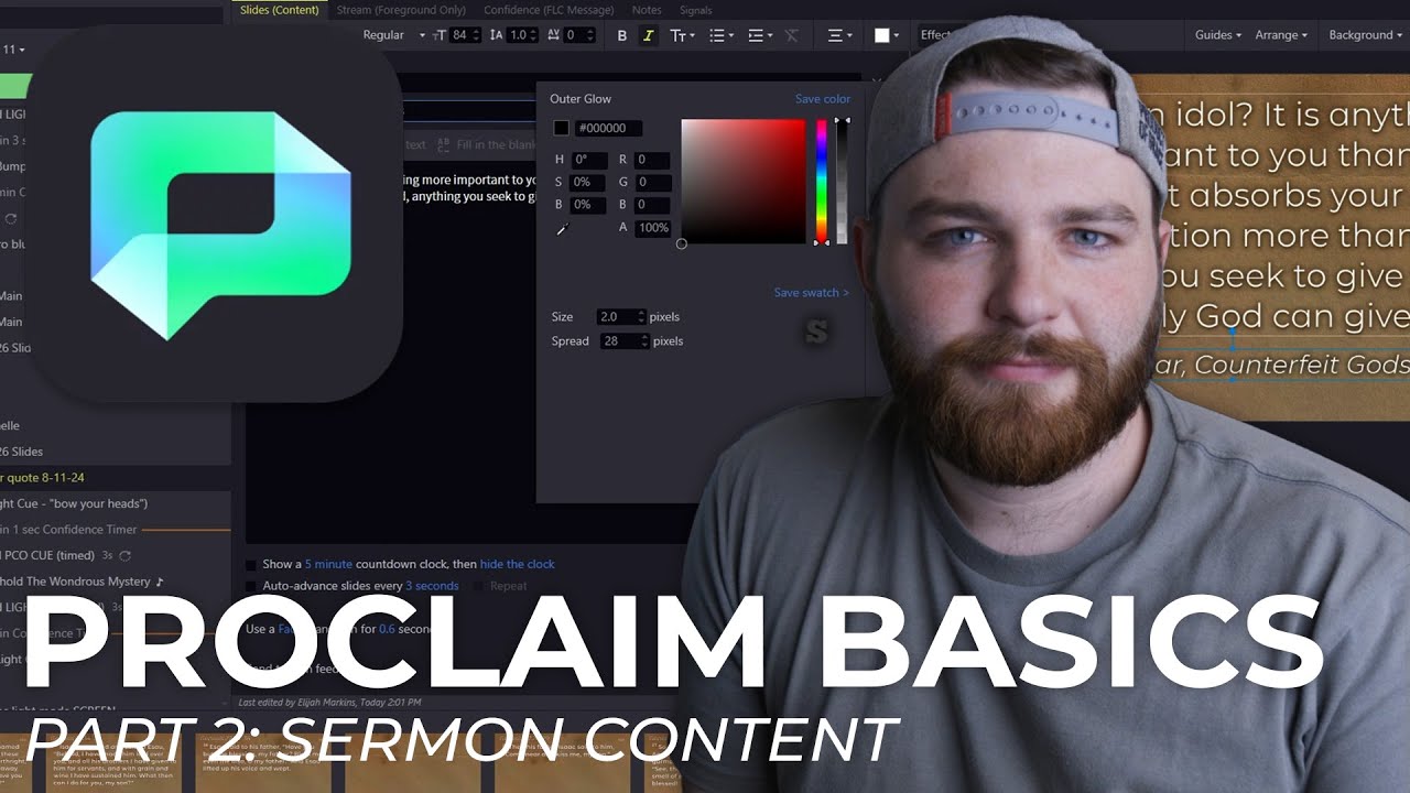 Proclaim Tutorial part 2 :: Sermon Slide Content
