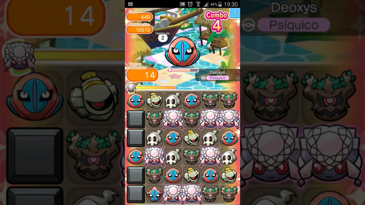 Pokemon shuffle Fase 640 2.0 Deoxys Defense itemless