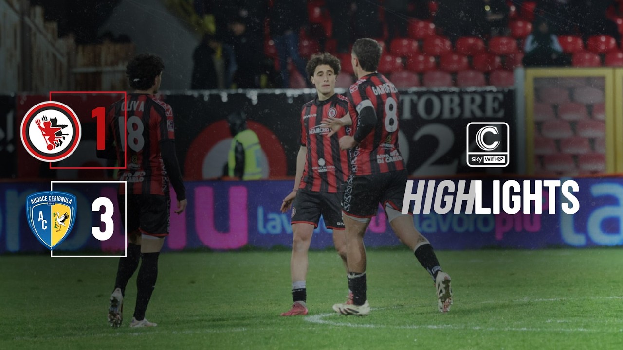 FOGGIA - CERIGNOLA 1 a 3: GLI HIGHLIGHTS