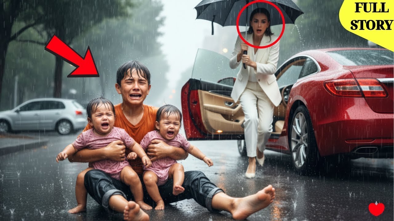 BILYONARYANG BABAE, NAKITA ANG BATA SA ULAN KASAMA ANG KAMBAL — LIHIM NA ITO’Y NAKAKAIYAK!