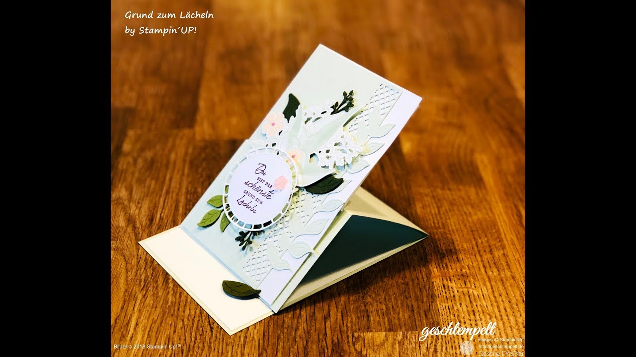 Aufstellkarte - Easel-Card mit den Produkten von Stampin UP - eine Anleitung