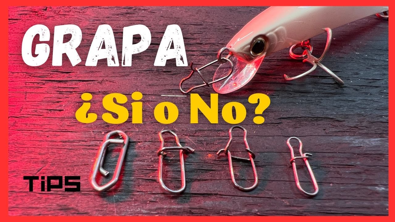 ▶️🔴 Las grapas (SNAPS) en la pesca Spinning. ¿Utilizarlas o no?