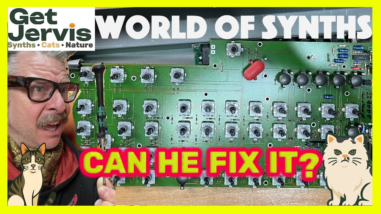 Synth Secrets: Breaking a Vintage Synth Part 2 #synthesizer #chat #cat #tr909 Episode 54
